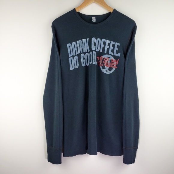 American Apparel Drink Coffee Do Good Sweater - Picture 1 of 8